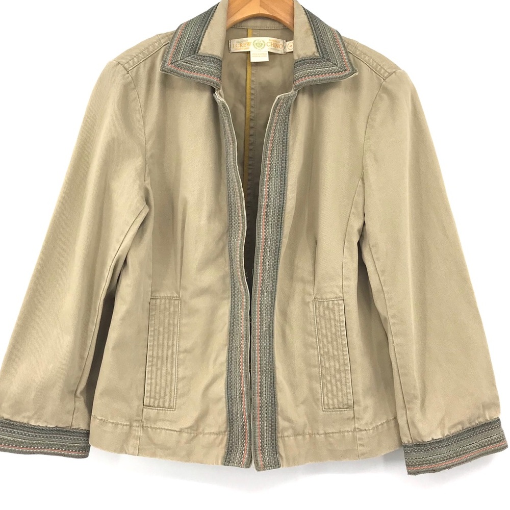 💕SALE💕 J.Crew Tan Weathered Twill Chino Jacket - Picture 2 of 8